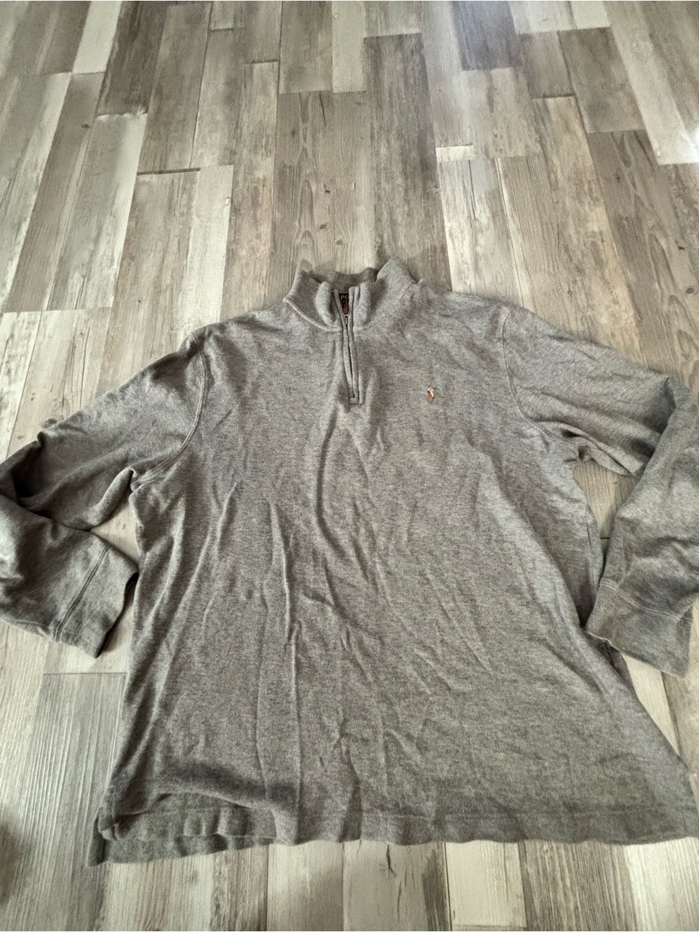 Ralph Lauren Gray Half-Zip Pullover Sweater